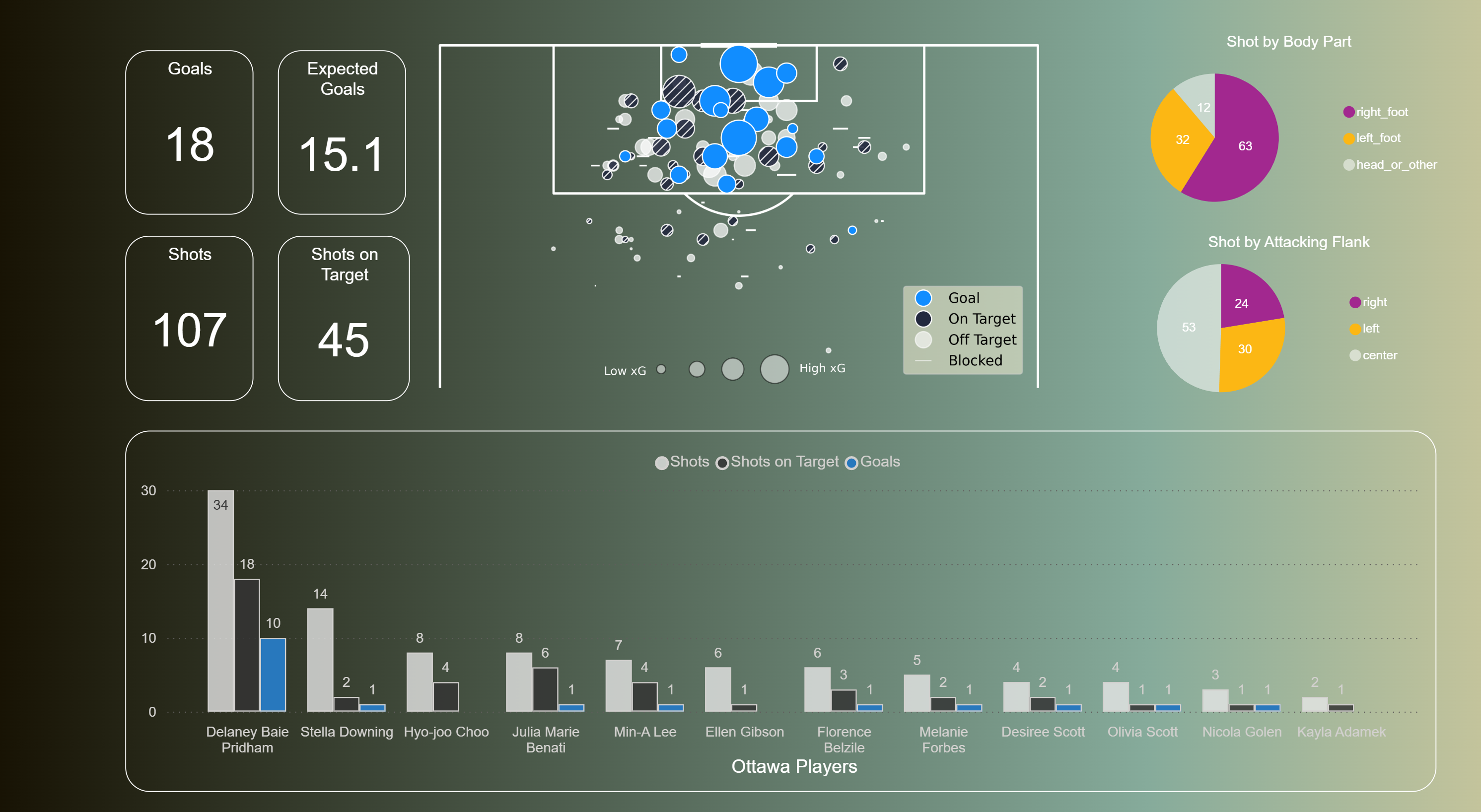 Ottawa Rapid shooting dashboard
